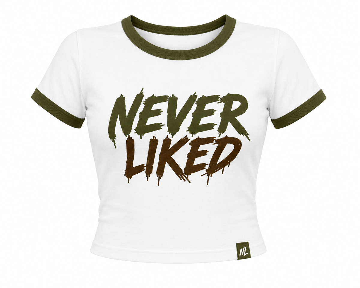 Never Liked™ Ringer Crop Tee