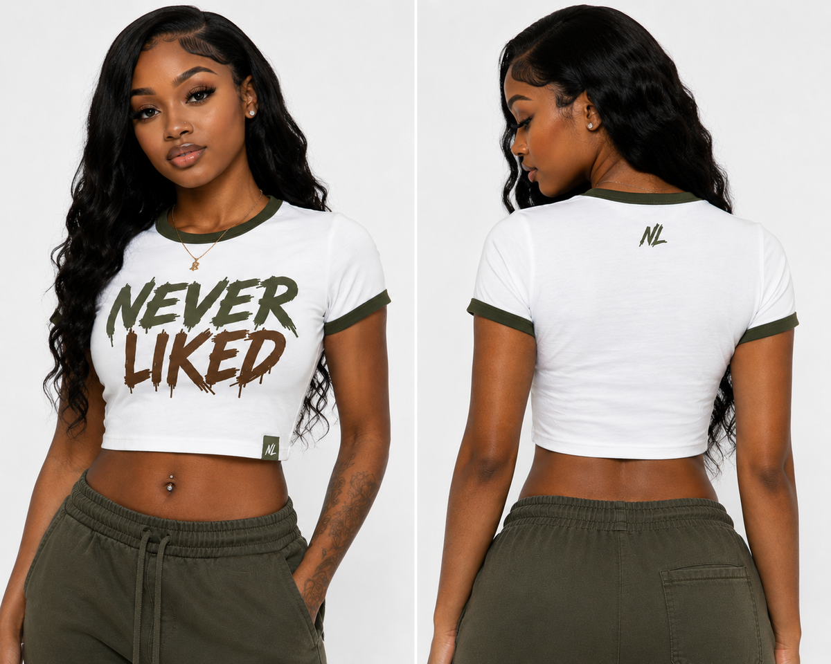 Never Liked™ Ringer Crop Tee